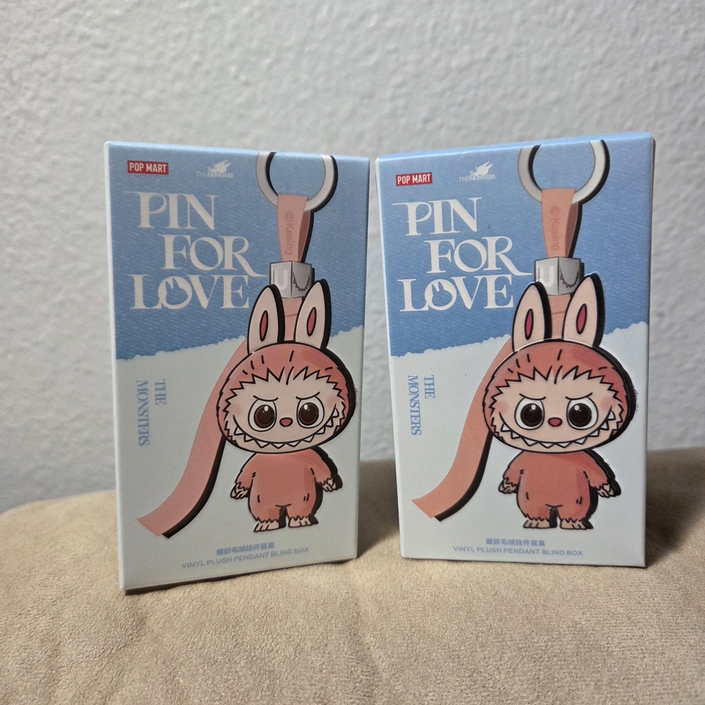 Pop Mart Pin for Love Blue *SET OF 2* UNOPENED